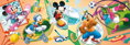 DINO Panoramatické puzzle Mickey a přátelé 150 dílků