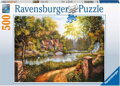 RAVENSBURGER Puzzle Domek u řeky 500 dílků