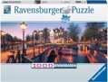 RAVENSBURGER Panoramatické puzzle Večer v Amsterdamu 1000 dílků