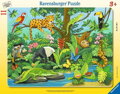 RAVENSBURGER Vkládačka Zvířátka z deštného pralesa 11 dílků