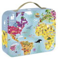 JANOD Kulaté puzzle v kufříku Zeměkoule 208 dílků