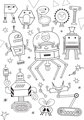 CLEMENTONI Oboustranné puzzle Roboti 60 dílků