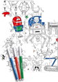 CLEMENTONI Oboustranné puzzle Roboti 60 dílků