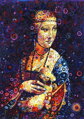 GRAFIKA Puzzle Leonardo da Vinci: Dáma s hranostajem od Sally Rich 1500 dílků