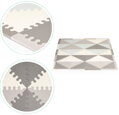 ECOTOYS Pěnové puzzle Trojúhelníky s okraji
