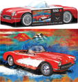 EUROGRAPHICS Puzzle v plechové krabičce Corvette 550 dílků