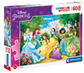 CLEMENTONI Puzzle Disney princezny MAXI 60 dílků