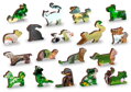 WOODEN CITY Dřevěné puzzle Školka na farmě 2v1, 300 dílků EKO