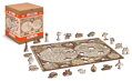 WOODEN CITY Dřevěné puzzle Antická mapa světa 2v1, 75 dílků EKO