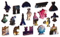 WOODEN CITY Dřevěné puzzle Noční Paříž 2v1, 75 dílků EKO