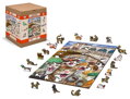 WOODEN CITY Dřevěné puzzle Koťata v Benátkách 2v1, 75 dílků EKO