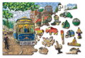 WOODEN CITY Dřevěné puzzle Viktoriánská ulice 2v1, 200 dílků EKO