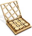 WOODEN CITY 3D puzzle hra mini Piškvorky varianta 2