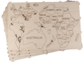 WOODEN CITY Dřevěná mapa světa velikost L (83x55cm)