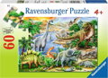 RAVENSBURGER Puzzle Prehistorický život 60 dílků