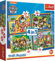 TREFL Puzzle Tlapková patrola: Prázdniny 4v1 (35,48,54,70 dílků)