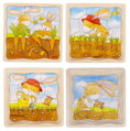 GOKI Vývojové dřevěné puzzle Zeleninový záhon