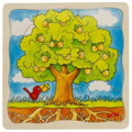 GOKI Vývojové dřevěné puzzle Strom