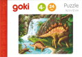 GOKI Dřevěné puzzle Dinosauři: Stegosaurus 24 dílků