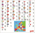GOKI Dřevěné puzzle Mapa Evropy 35 dílků