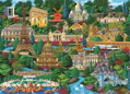 TREFL Wood Craft Origin puzzle Slavná místa Francie 1000 dílků