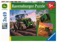 RAVENSBURGER Puzzle John Deere v akci 3x49 dílků