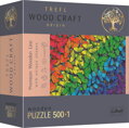 TREFL Wood Craft Origin puzzle Duhoví motýli 501 dílků