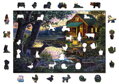 WOODEN CITY Dřevěné puzzle Večer v domě u jezera 2v1, 505 dílků EKO