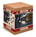 WOODEN CITY Dřevěné puzzle Večer v domě u jezera 2v1, 505 dílků EKO