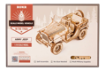ROBOTIME Rokr 3D dřevěné puzzle Vojenský džíp 369 dílků