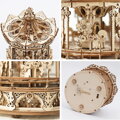 ROBOTIME Rokr 3D dřevěné puzzle Romantický kolotoč (hrací skříňka) 336 dílků