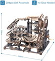 ROBOTIME Rokr 3D dřevěné puzzle Kuličková dráha: Noční město 294 dílků