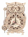 ROBOTIME Rokr 3D dřevěné puzzle Stolní hodiny s časovačem Sova 161 dílků