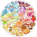 RAVENSBURGER Kulaté puzzle Kruh barev: Barevné dezerty 500 dílků