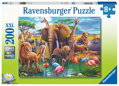 RAVENSBURGER Puzzle Zvířata u napajedla XXL 200 dílků