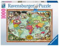 RAVENSBURGER Puzzle Cesta kolem světa na kole 1000 dílků
