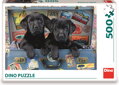 DINO Puzzle Štěňata v kufru 500 dílků