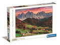CLEMENTONI Puzzle Údolí Val di Funes 2000 dílků