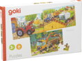 GOKI Dřevěné puzzle Zemědělské stroje 3x24 dílků