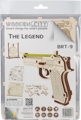 WOODEN CITY 3D puzzle Pistole Legend BRT-9, 31 dílů