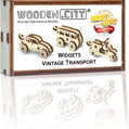 WOODEN CITY 3D puzzle mini sada Widgets: Historická vozidla 35 dílků