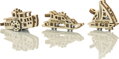 WOODEN CITY 3D puzzle mini sada Widgets: Lodě 28 dílků