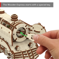 WOODEN CITY 3D puzzle Express s kolejemi 400 dílů