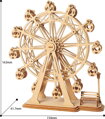 ROBOTIME Rolife 3D dřevěné puzzle Ruské kolo 120 dílků
