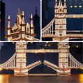 ROBOTIME Rolife Svítící 3D dřevěné puzzle Tower Bridge 113 dílků