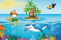 ART PUZZLE Dřevěné puzzle Kuře na dovolené 50 dílků