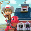 RAVENSBURGER Puzzle Dino Ranch 3x49 dílků