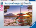RAVENSBURGER Puzzle Rozkvetlé třešně v Japonsku 1000 dílků