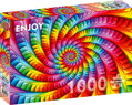 ENJOY Puzzle Duhová psychedelická spirála 1000 dílků
