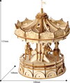 ROBOTIME Rolife 3D dřevěné puzzle Kolotoč 174 dílků